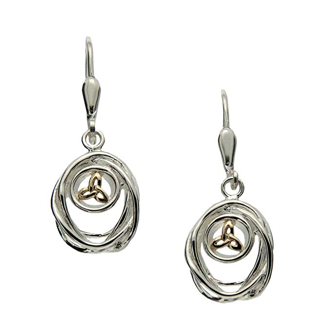 Keith Jack Jewelry Celtic Cradle of Life Earrings Sterling Silver 10KY-PEX10480-D