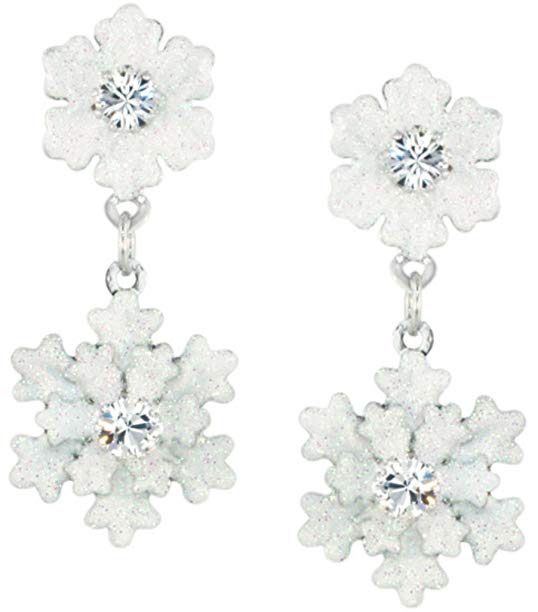 Lunch at The Ritz 2GO USA Snowflake Snack Earrings Posts