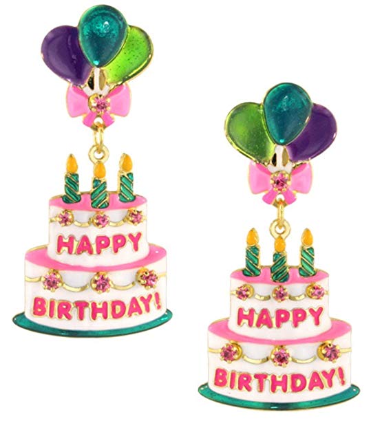 Lunch at The Ritz 2GO USA Birthday Cake Earrings