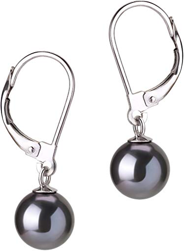 Marcella 7-8mm AAAA Quality Freshwater 14K White Gold Cultured Pearl Earring Pair