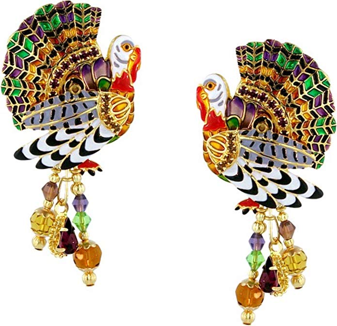 Lunch at The Ritz 2GO USA Gobble Gobble Earrings Clips