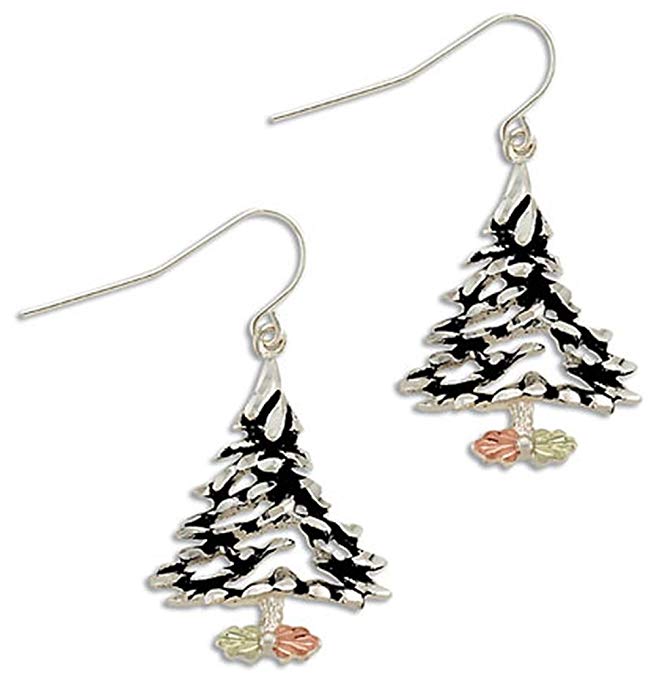 Landstroms Black Hills Silver Christmas Tree Earrings - ER415SS