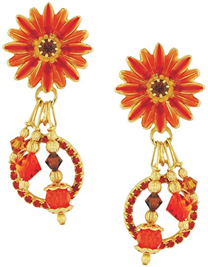 Lunch at The Ritz 2GO USA Gerber Daisy Earrings Clips