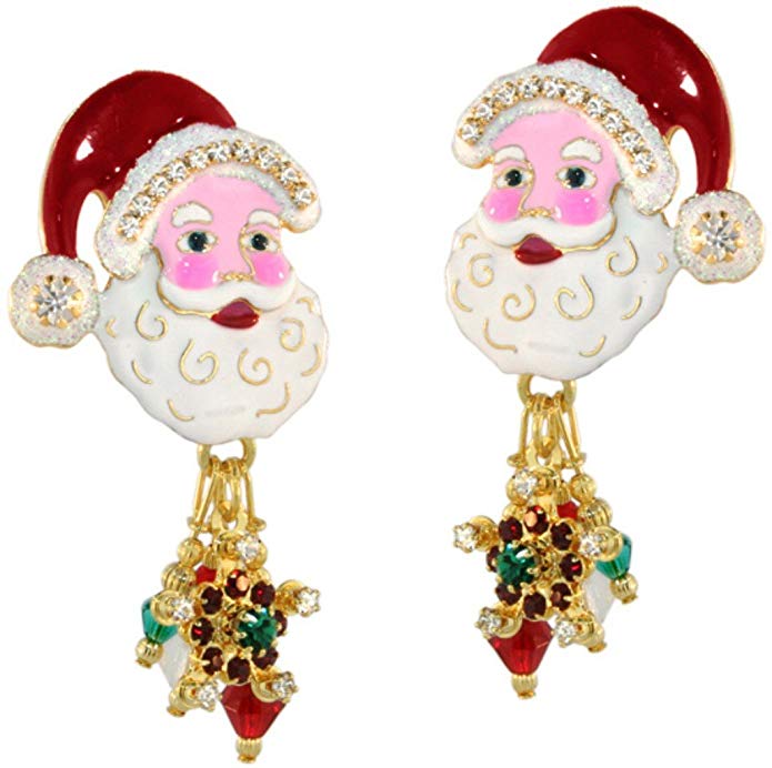 Lunch at The Ritz 2GO USA Kris Kringle Earrings Post