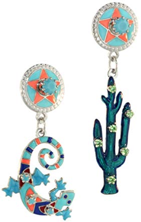 Lunch at The Ritz 2GO USA Gecko Cactus Earrings