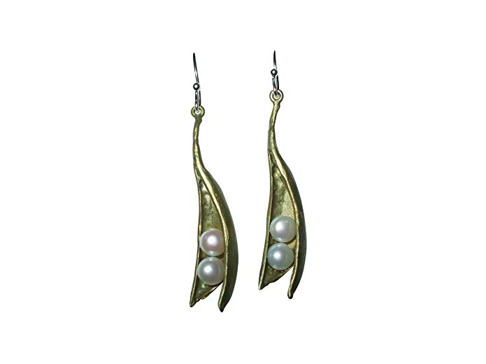 Michael Michaud for Silver Seasons Pea Pod Drop Earrings 4496